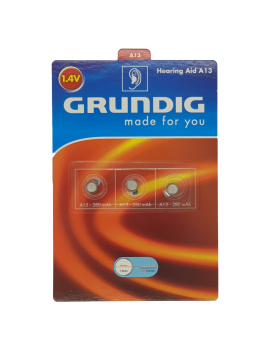 GRUNDIG Knopfzellen - Hearing Aid A13/ 3 Stück pro Packung
