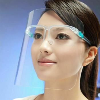 Schutzvisier - Face Shield mit Brille - im VE