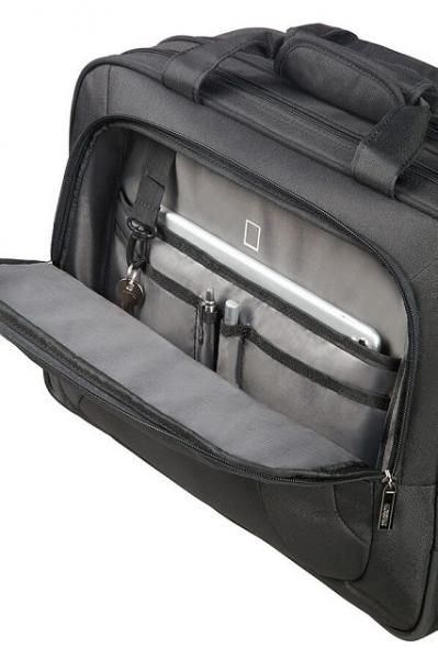 AT WORK Laptoptasche mit Rollen 15.6"